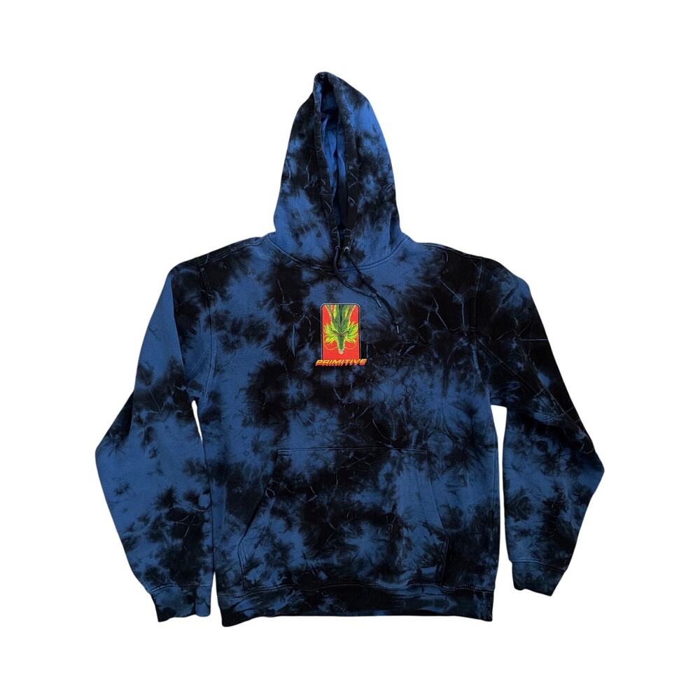 Primitive DragonballZ Tie Dye Men’s Hoodie Size Small Unisex Hoodie Blue Black